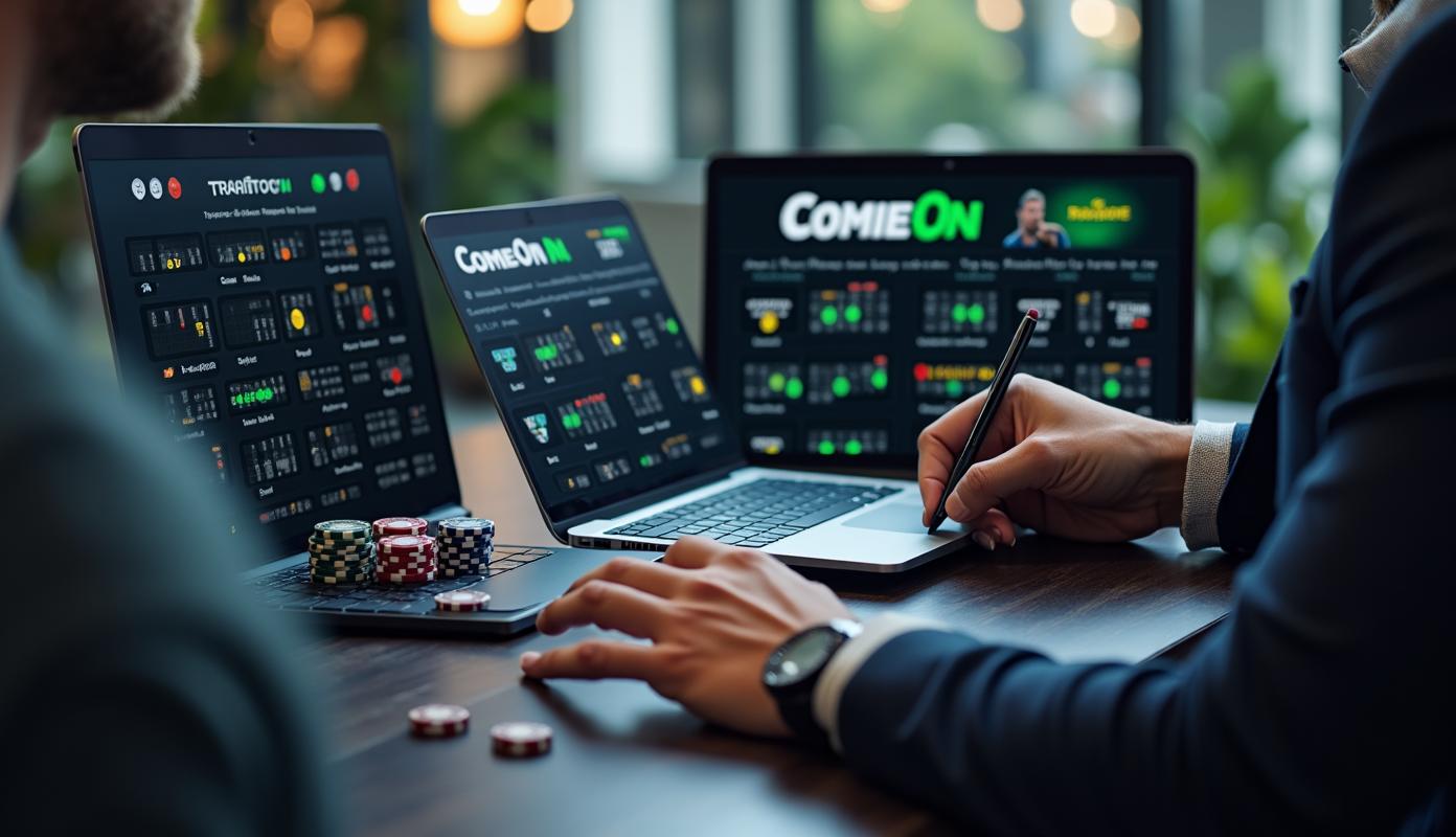 Anmelder med pokerchips og odds